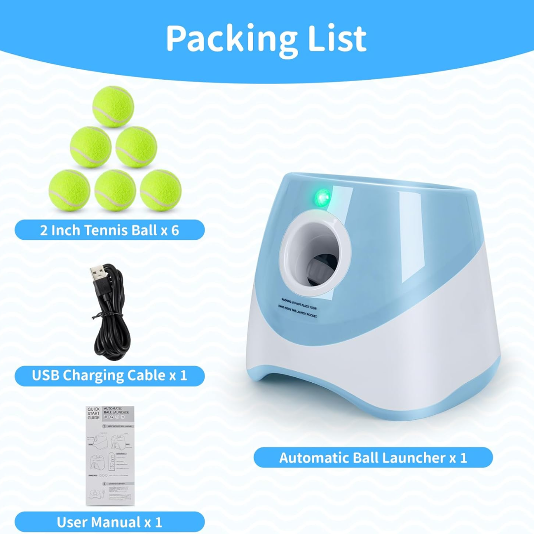 Automatic ball launcher for dogs