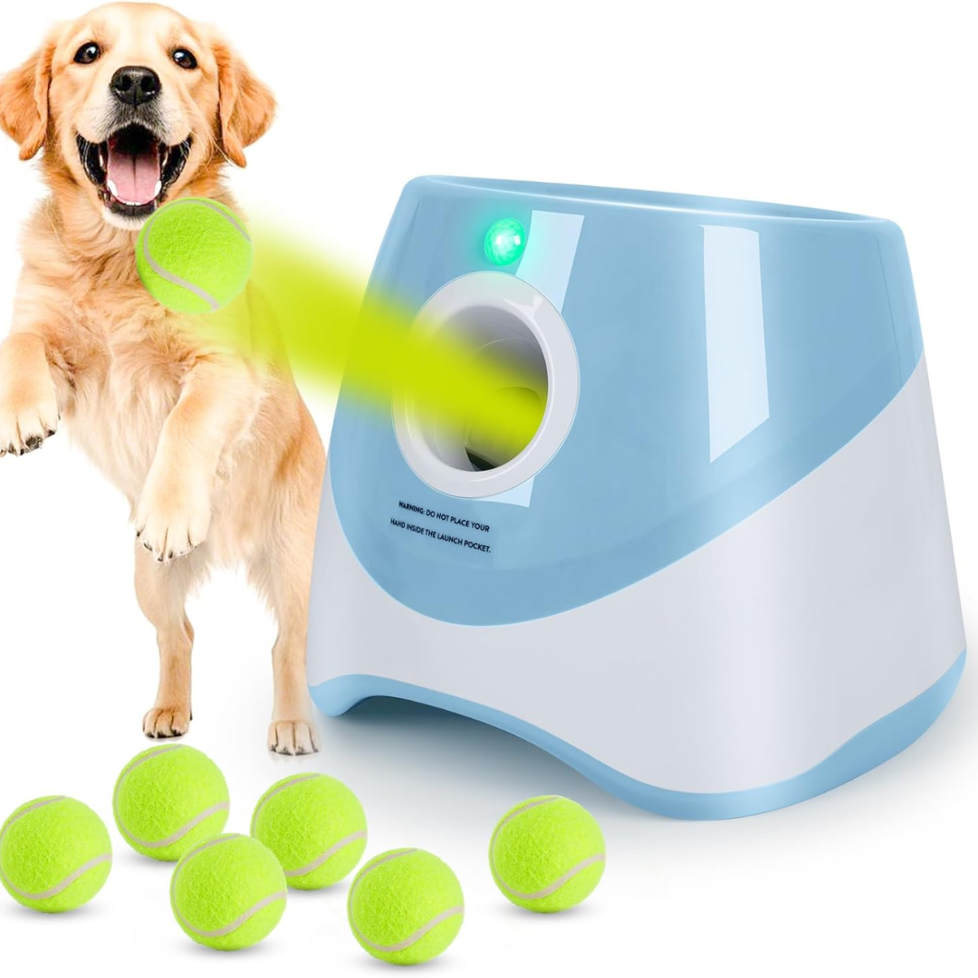 Automatic ball launcher for dogs